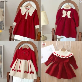 VÁY ĐỎ XINH CHO BÉ GÁI -sỉ 183k
