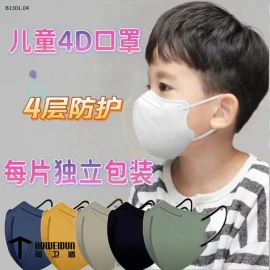 COMBO 50C KHẨU TRANG CHO BÉ -sỉ 62k/set 50c chọn màu hoặc mix ngẫu nhiên