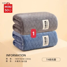 SET 2 KHĂN TẮM NHÀ MINISO-Sỉ 179k/ 1 sét 2 khăn