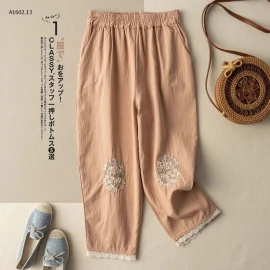 QUẦN ĐŨI RETRO THÊU HOA sỉ 119k