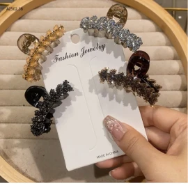 SET 4c KẸP TÓC ĐÍNH ĐÁ -sỉ 39k/set 4c mix màu