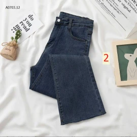 QUẦN JEAN ỐNG ĐỨNG CẠP CAO NỮ-sỉ 132k