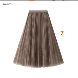 CHÂN VÁY XẾP LY ANGEL ĐÍNH CƯỜM-sỉ 145k