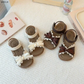 SANDAL NƠ VIỀN REN-sỉ Sz 21-25 : 135k            Sz 26-30 : 145k