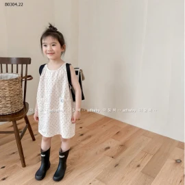 VÁY CHẤM BI SÁT NÁCH CHO BÉ GÁI -sỉ 140k