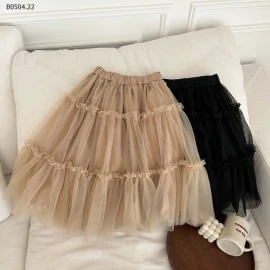CHÂN VÁY LƯỚI DÀI CHO BÉ GÁI H.ÃNG AMBB -sỉ 153k