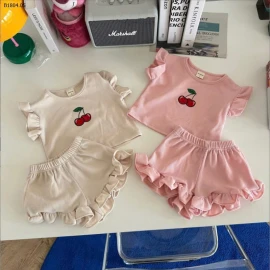  BỘ CHERRY VIỀN BÈO CCHO BÉ GÁI -Sỉ 137k/ 1 bộ