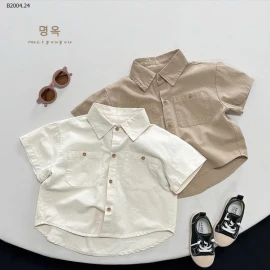 ÁO SƠ MI CỘC TAY BÉ TRAI -sỉ 152k