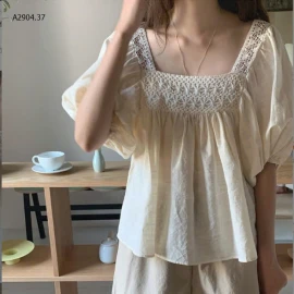 ÁO TAY BỒNG PHỐI REN CHO NỮ-sỉ 103k
