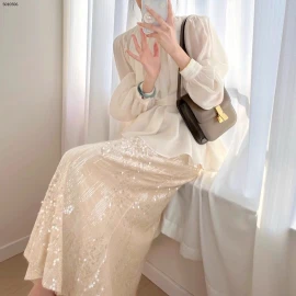 bộ quần áo nữ  phong cách sequin áo giá 530k váy giá 420k  full set giá 899k