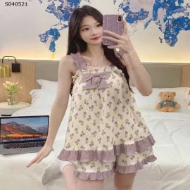 Bộ mặc nhà 2 dây có đệm ngực -  135,000