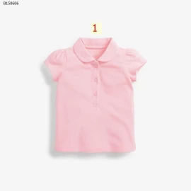   Áo thun polo cộc tay cho bé gái hãg Little Mave - sỉ 92k