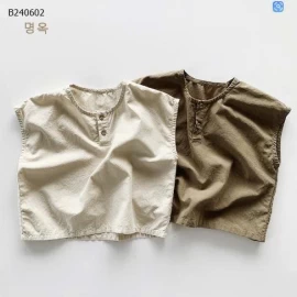 ÁO BA LỖ TRƠN MÀU BÉ TRAI-Sỉ 123K