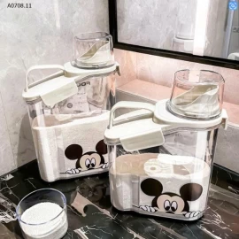 Hộp đựng bột giặt sticker dán mickey- sỉ 100k/1 set 2 hộp 