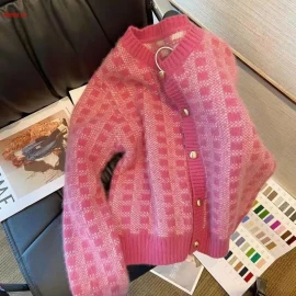 ÁO KHOÁC LEN HỒNG - Sỉ giá 89k