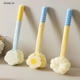 Cây cọ tắm 3in1 – Kèm bàn chà gót chân-Sỉ 55k màu ngẫu nhiên 