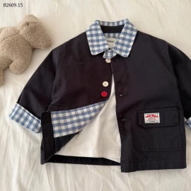 ÁO KHOÁC PHỐI KẺ MIMIYAN BT - sỉ 202k