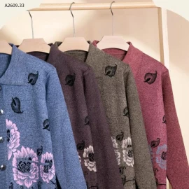 ÁO LEN CARDIGAN CHO BÀ CHO MẸ- sỉ 145k