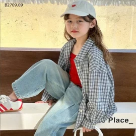 Áo sơ mi kẻ sọc trẻ em   AMBB-Giá sỉ  sz 90-150 giá 140k  Sz 160: 153k sz 170 : 165k