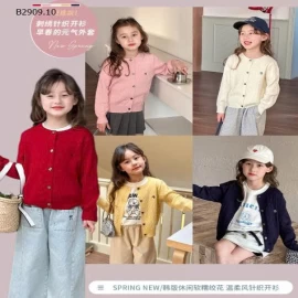 Áo khoác cardigan dệt kim thêu họa tiết  cho trẻ nhà AMBB - giá sỉ  size : 90-150 giá 145k size 160 giá 165k