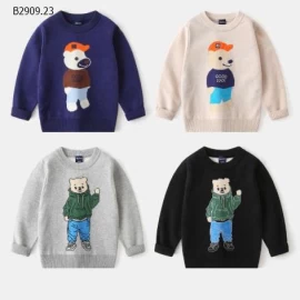 ÁO LEN GẤU WAPYPY CHO BÉ-Giá sỉ 133k