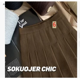 CHÂN VÁY XẾP LY CHỮ A LƯNG CAO  - sỉ 148k