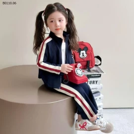  SET NỈ THAN SỌC ĐỎ BG -Giá sỉ 150k