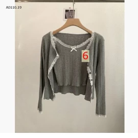SET ÁO PHỐI REN CHO NỮ   sỉ 185k