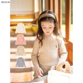 Áo len chui đầu dây rút cổ cao  nửa thân - sỉ giá 260k