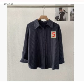 Áo sơ mi dáng dài kẻ sọc    - sỉ 150k