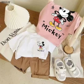 Áo thun in hình Mickey cho bé - sỉ 63k