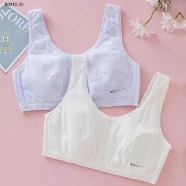 BRA COTTON KHÔNG ĐỆM BÉ GÁI- sỉ 100k/set 2c chọn màu