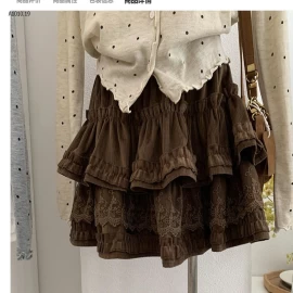 CHÂN VÁY BÈO TẦNG PHỐI REN NỮ - sỉ 175k