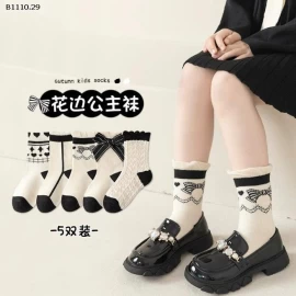 SET 5 ĐÔI TẤT BÉ GÁI -Giá sỉ 49k/set 5 đôi 