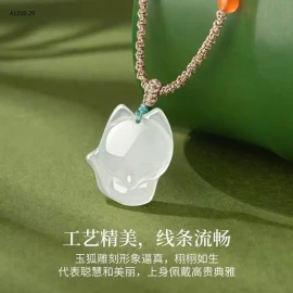 Vòng cổ Hồ Ly ngọc bích may mắn Lão Phượng Tường - sỉ 130k