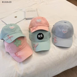 MŨ LƯỠI TRAI ĐÍNH NƠ HỌA TIẾT BG -Giá sỉ 54k