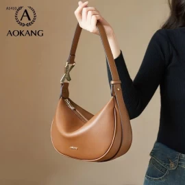 TÚI DA CAO CẤP AOKANG – DÁNG BÁN NGUYỆT SANG TRỌNG CHO NỮ - sỉ 380k