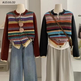 KHOÁC LEN HỌA TIẾT THỔ CẨM - sỉ 290k