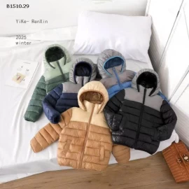 ÁO PHAO PHỐI MÀU CHO BÉ TRAI9-Giá sỉ 185k