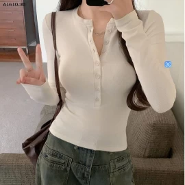 ÁO THUN DÀI TAY PHỐI CÚC - sỉ 75k