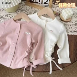 áo thun cardigan rút dây thường ngày cho bé gái- sỉ 64k/c