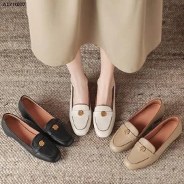 GIÀY LƯỜI MŨI VUÔNG ĐÍNH HOA TRÀ - sỉ 158k