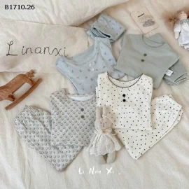 Bộ đồ ngủ in họa tiết hoạt hình nhà Linaxi - giá si 120k