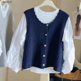 SET ÁO TRẮNG MIX GILE ANNA-Giá sỉ 220k