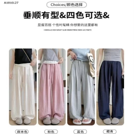 Quần vải lanh Tencel  ống rộng dành cho nữ-Giá sỉ 183k