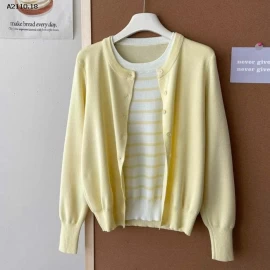 Áo len cardigan dệt kim mỏng  -Giá sỉ 180k