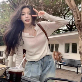 ÁO LEN MỎNG CỔ V- sỉ 175k