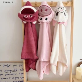 Khăn tắm trẻ em áo choàng tắm hoạt hình -Giá sỉ 86k