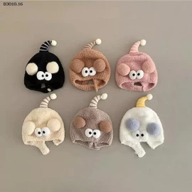 MŨ QUẢ BÔNG MẮT TO CƯ TÊ -Giá sỉ 36k/c