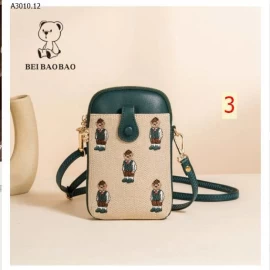 TÚI MINI ĐEO CHÉO THÊU GẤU  - sỉ 155k
